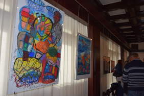 Prace konkursowe wyeksponowane w galerii WDK