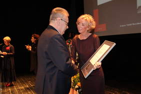 Pokaż zdjęcie: Wręczenie Medalu dla Oddziału Lubelskiego PFRON