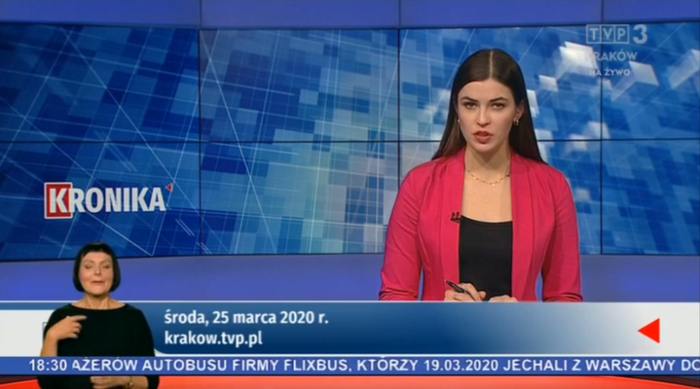 Pokaż zdjęcie: "Kronika" krakowska dostępna dla osób niesłyszących