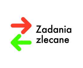 Napis zadania zlecane oraz wie strzałki czerwona skierowana w prawo i zielona w lewo.
