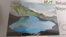 Miejsce 2 w kategorii Malarstwo i witraż - "Morskie Oko" - Marta Legieć, ŚDS w Świebodzinie