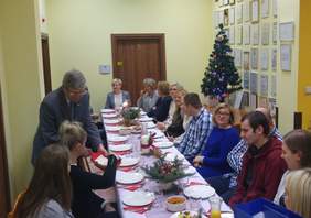 Pokaż zdjęcie: spotkanie wigilijne pracowników oraz byłych pracowników Oddziału