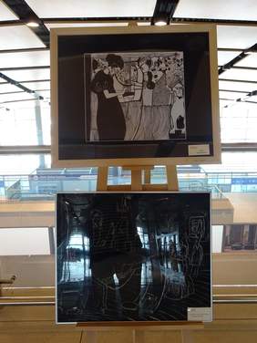 Prace niepełnosprawnych artystów w Porcie Lotniczym Rzeszów-Jasionka