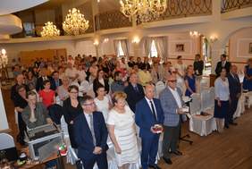 Uczestnicy obchodów Jubileuszu 20-lecia ŚDS w Kolbuszowej