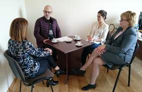 Pokaż zdjęcie: Spotkanie dotyczące projektu „EX-IN nowy zawód ekspert przez doświadczenie”