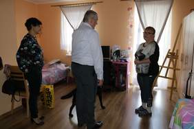 Pokaż zdjęcie: Wizyta studyjna w prowadzonym przez PSONI Koło w Gdańsku zespole mieszkań wspomaganych - „Nasz Dom".