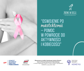 Pokaż zdjęcie: plakat - Oferta bezpłatnej rehabilitacji dla osób po mastektomii