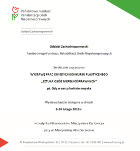 Pokaż zdjęcie: Zaproszenie na wystawę