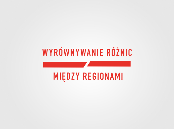 Pokaż zdjęcie: Logotyp z napisem Wyrównywanie różnic między regionami
