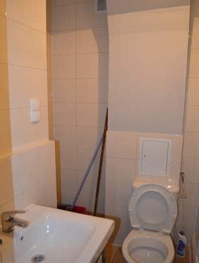 Część sanitarna mieszkania po remoncie.