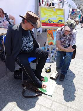 Pokaż zdjęcie: Artysta Stanisław Kmiecik