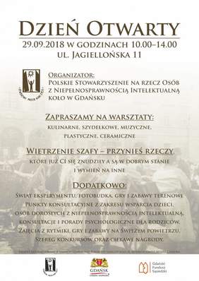 Pokaż zdjęcie: Plakat promocyjny Dnia Otwartego PSONI w Gdańsku