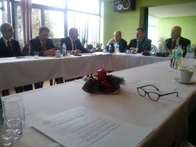 Otwarcie spotkania Wojewódzkiej Rady Programowej Śląskiej Komendy OHP - I Wicewojewoda Śląski  - Jan Chrząszcz  