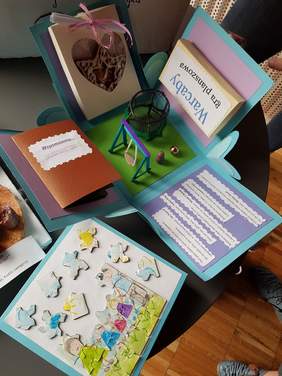 Pokaż zdjęcie: Prace wykonane w ramach XII Małopolskiego Konkursu dla rodzin zastępczych i adopcyjnych  „Jeśli nie smartfon to co? Alternatywne/ kreatywne sposoby na spędzenie czasu wolnego”