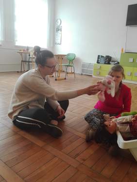 Pokaż zdjęcie: Zajęcia z uczestnikiem Klubu