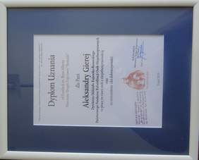 "Dyplom Uznania" dla Pani Aleksandry Gierej - Dyrektor Kujawsko-Pomorskiego Oddziału PFRON