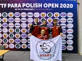 4 medale tenisistów „Start” Zielona Góra w Polish Para Open’2020