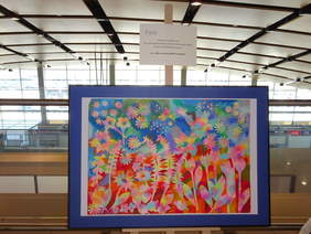 Prace niepełnosprawnych artystów w Porcie Lotniczym Rzeszów-Jasionka