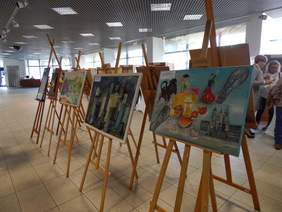 Pokaż zdjęcie: Wystawa prac zgłoszonych do konkursu