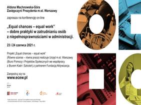 Pokaż zdjęcie: plakat promujący konferencję ze wskazaniem informacji o terminie konferencji oraz rejestracją