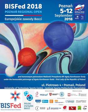 Pokaż zdjęcie: Plakat promujący Europejskie Zawody Bocci w Poznaniu