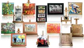 Pokaż zdjęcie: Nagrodzone prace z Wielkopolski na etapie regionalnym ubiegłorocznej edycji Ogólnopolskiego Konkursu Plastycznego PFRON „Sztuka Osób Niepełnosprawnych”