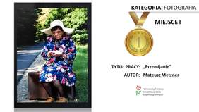 Pokaż zdjęcie: Praca pt. „Przemijanie” autorstwa Mateusza Metznera ze Środowiskowego Domu Samopomocy w Krzywiniu