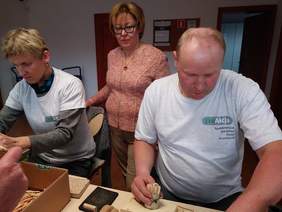 Pokaż zdjęcie: Wizyta dyrektor Marty Mordarskiej w Społdzielni EkoAkcja