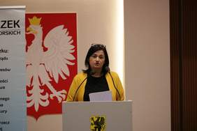 Pokaż zdjęcie: Dyrektor Wydziału Polityki Społecznej Pomorskiego Urzędu Wojewódzkiego Katarzyna Stanulewicz.