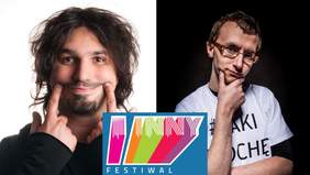 Pokaż zdjęcie: Grafika promująca stand-up Jacka Nocha i Mariusza Kałamagi w ramach VII edycji „Innego Festiwalu”