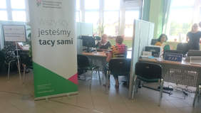 Pokaż zdjęcie: Stanowisko Oddziału Świętokrzyskiego PFRON 