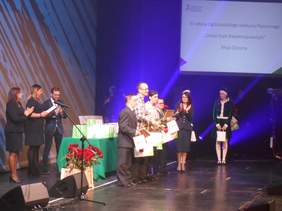 Wręczenie nagród z okazji wyłonienia zwycięzców oraz laureatów XV edycji konkursu Sztuka Osób Niepełnosprawnych w Operze "Nova" w Bydgoszczy