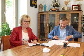 Pokaż zdjęcie: Gabriela Lisius - Starosta Wejherowski, Jacek Thiel - Wicestarosta           