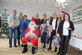 Spotkanie wigilijne w Środowiskowym Domu Samopomocy w Bieganowie