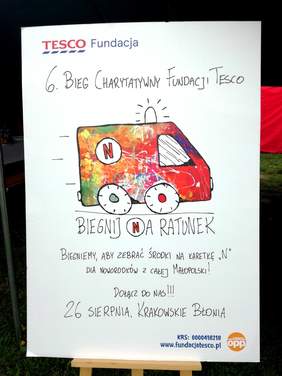 Plakat 6. Biegu Charytatywnego Fundacji Tesco