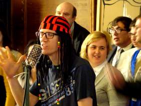 Uczestnicy warsztatów podczas występu