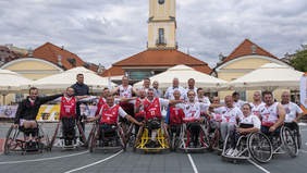 Po meczu koszykówki na wózkach – All Stars Północ vs. Południe