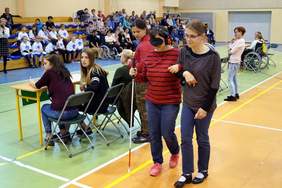 Pokaż zdjęcie: Uczestnicy "Lekcji z niepełnosprawności"