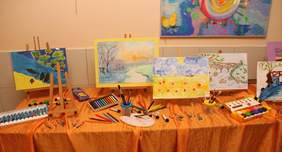 Pokaż zdjęcie: wystawa malarska osób niepełnosprawnych w Ozorkowie