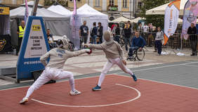 Szermierka zawodników pełnosprawnych.