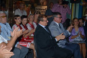 Pokaż zdjęcie: Uczestnicy konferencji prasowej