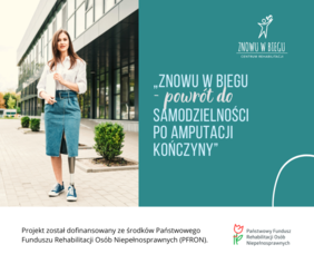 Pokaż zdjęcie: plakat - Oferta bezpłatnej rehabilitacji dla osób po amputacji