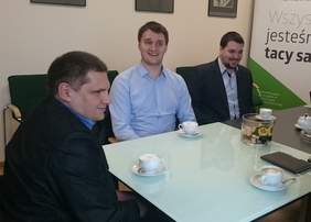 Pokaż zdjęcie: Od lewej: Martin Jung, Marcin Ryszka i Piotr Niesyczyński