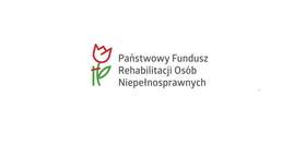 Napis Państwowy Fundusz Rehabilitacji Osób Niepełnosprawnych 