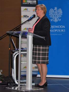 Pokaż zdjęcie: Wystąpienie dyrektor Marty Mordarskiej