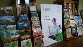 Pokaż zdjęcie: Prace plastyczne zgłoszone do Konkursu Sztuka Osób Niepełnosprawnych