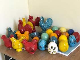 Pokaż zdjęcie: Prace wykonane w pracowni ceramicznej przez uczniów SOSW nr 2 w Przemyślu