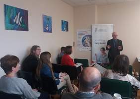 Pokaż zdjęcie: Seminarium z okazji Światowego Tygodnia Przedsiębiorczości w Małopolskim Oddziale PFRON