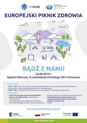Pokaż zdjęcie: Plakat promujący Europejski Piknik Zdrowia w Poznaniu