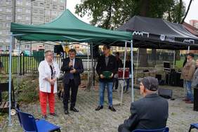 Otwarcie pikniku integracyjnego w Dąbrowie Górniczej - Prezydent Miasta Zbigniew Podraza